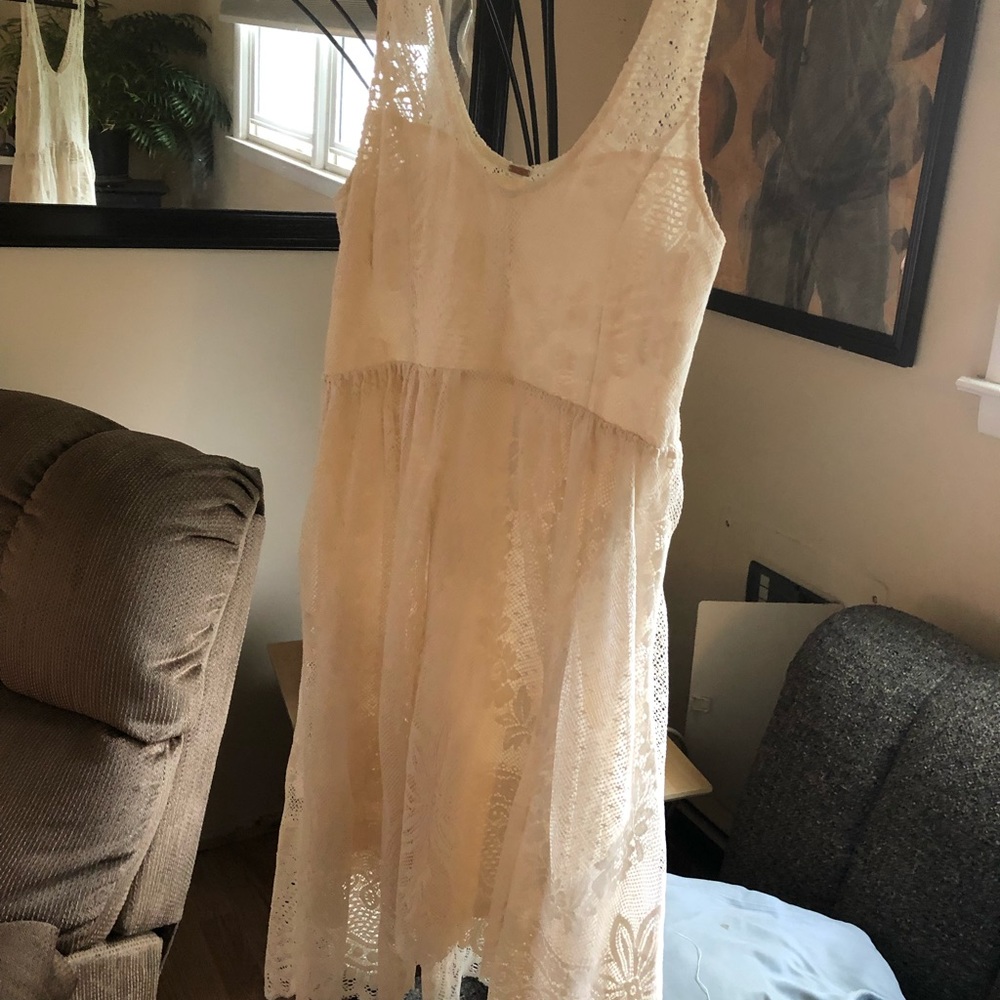 Free people lace white dress